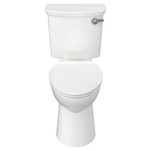 Yorkville VorMax 2-Piece 1.28 GPF Single Flush Right Height Elongated Toilet with Right Hand Trip Lever in White