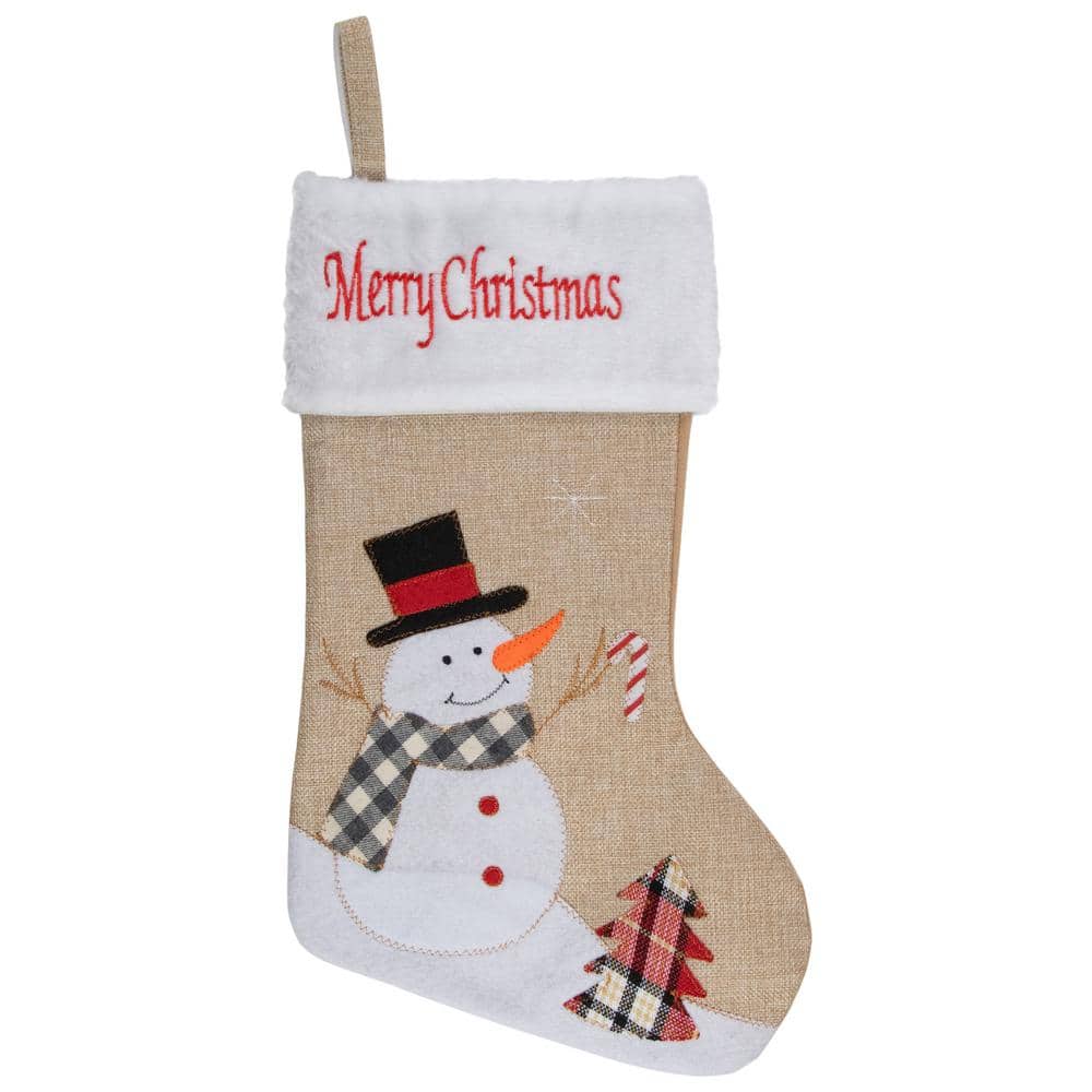 19 in. Beige Polyester Christmas Stocking price history on PriceWatchPro