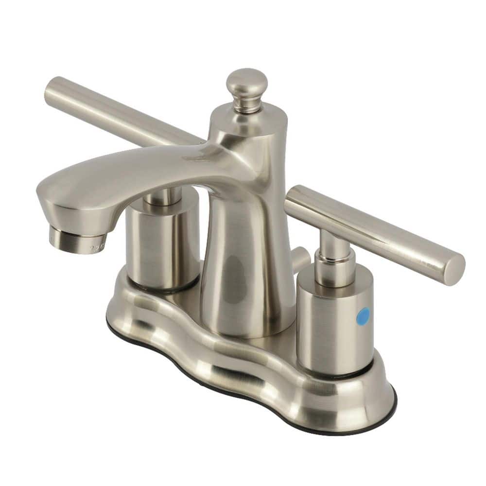 Manhattan 4 in. Centerset 2-Handle Bathroom Faucet with Pop-Up in Brushed Nickel price history on PriceWatchPro