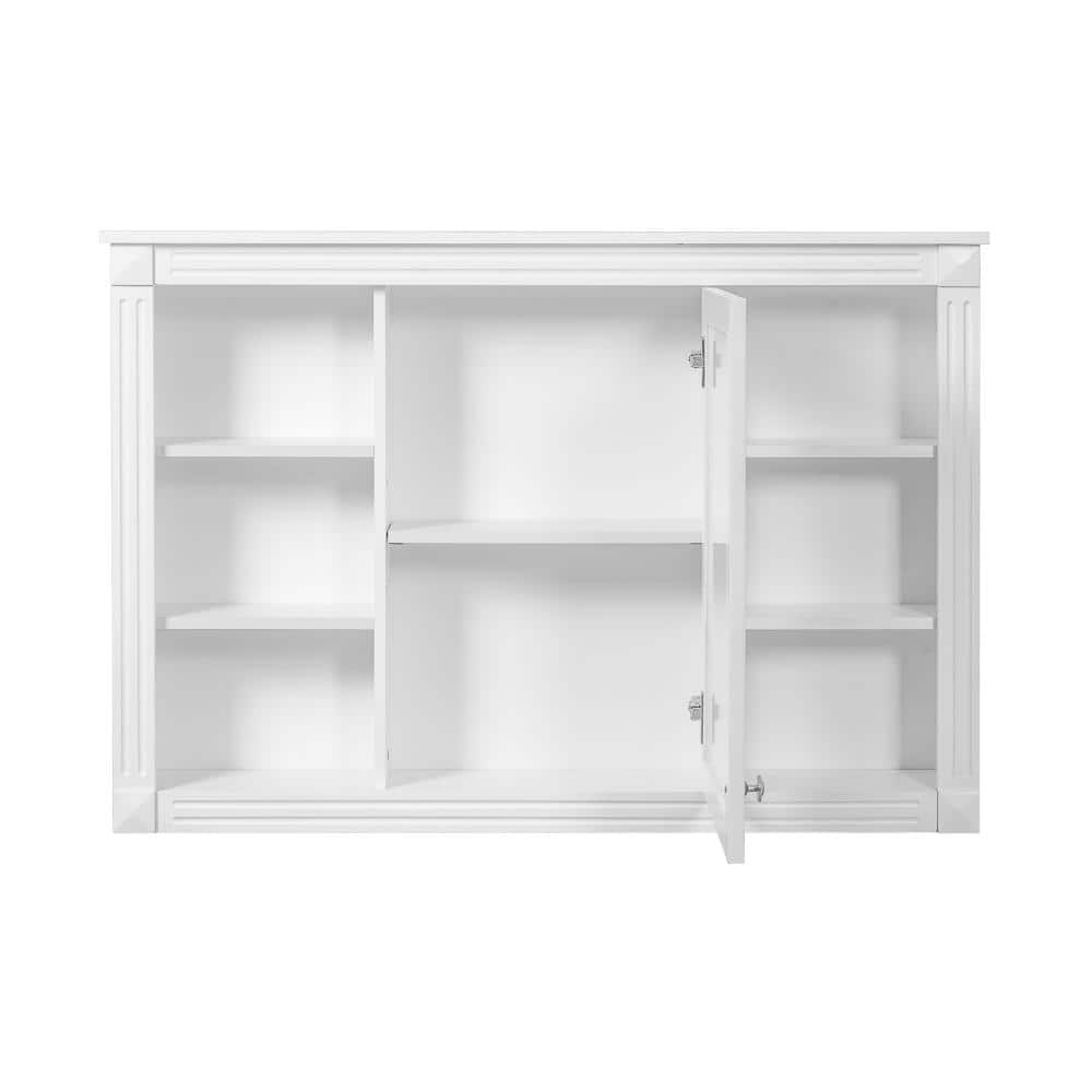 42 in. W x 29 in. H White Rectangular MDF Medicine Cabinet with Mirror price history on PriceWatchPro