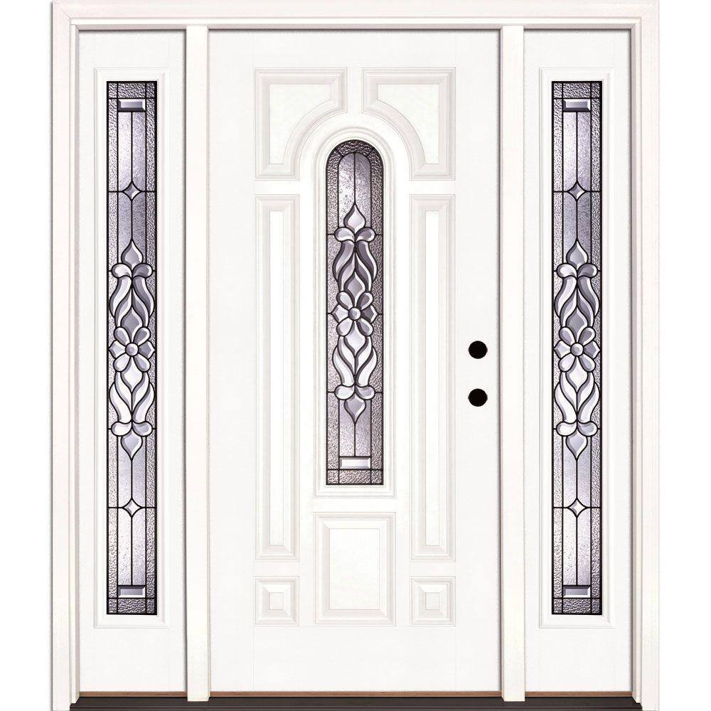 59.5 in.x81.625in.Lakewood Patina Center Arch Lt Unfinished Smooth Left-Han