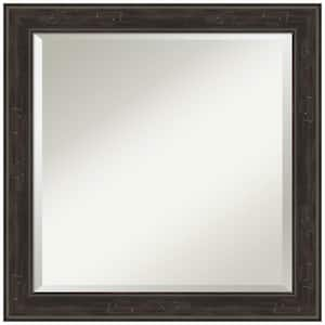 Shipwreck Greywash Narrow 24 in. H x 24 in. W Framed Wall Mirror