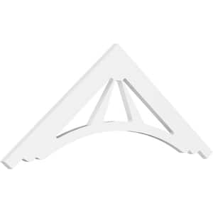 1 in. x 48 in. x 18 in. (9/12) Pitch Stanford Gable Pediment Architectural Grade PVC Moulding