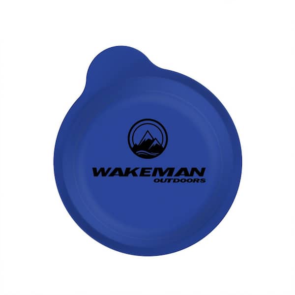 Wakeman Outdoors Collapsible Bowls with Lids in Blue (2-Pack)