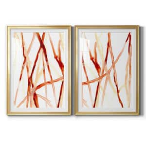 Runnel V by Wexford Homes 2 Pieces Framed Abstract Paper Art Print 30.5 in. x 42.5 in. . .