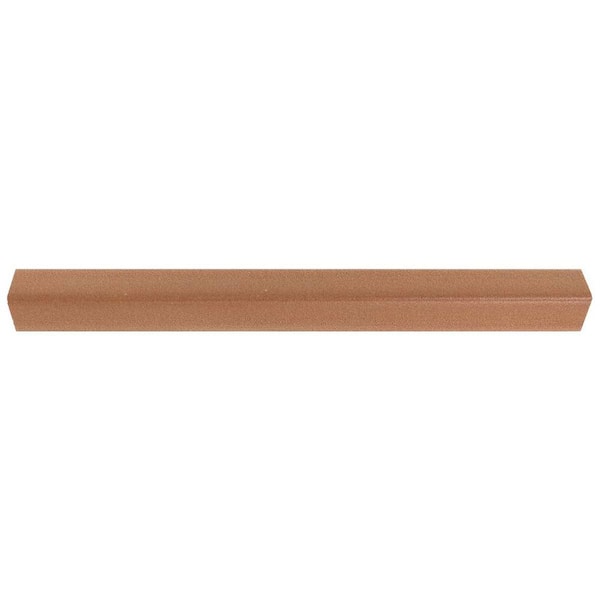 Ivy Hill Tile Reborn Terracotta 0.5 in. x 4.84 in. L-Shape Quarter Round Matte Ceramic Pencil Tile Trim (0.01 sq. ft./Each)