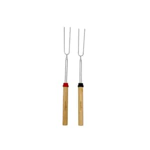 Extendable Grill Fork Roasting Stick 2-pack Cooking Accessory
