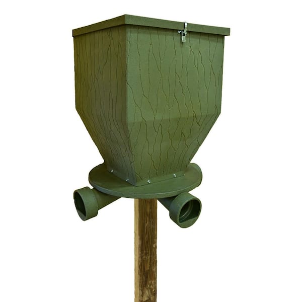 BANKS OUTDOORS Gravity Fed Feed Bank Deer and Game Hunting Feeder 300