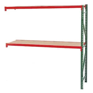 72 in. W x 120 in. H x 48 in. D Steel Bulk Rack Shelving Add-On Unit with Particle Board Decking