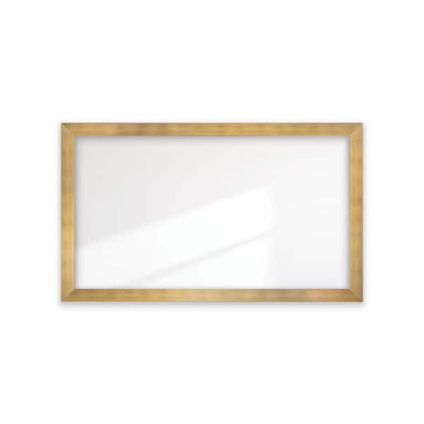 BrandtWorks Brushed Gold Framed Wide Wall Mirror 67 in. W x 40 in. H