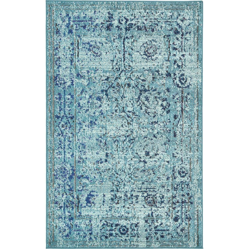 Medici Salamanca Light Blue 3' 3 x 5' 3 Area Rug price history on PriceWatchPro