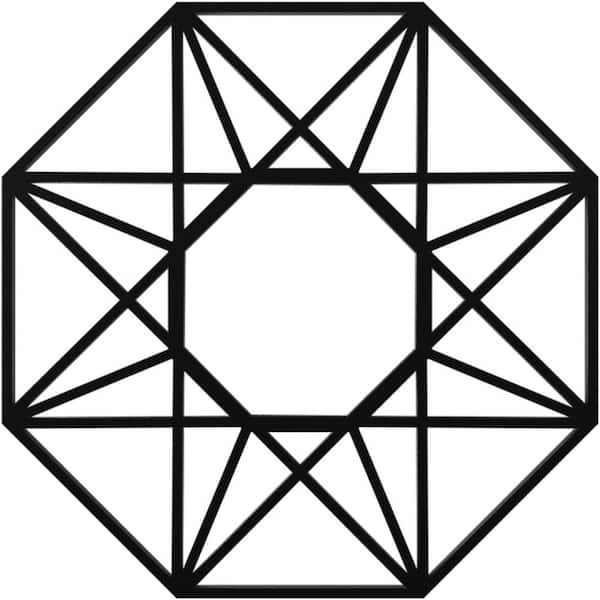 Ekena Millwork 28 in. O.D. x 4 in. I.D. x 3/4 in. P Guardian Architectural Grade PVC Pierced Ceiling Medallion