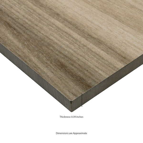 MSI Ansley Amber 9.5 in. x 38 in. Matte Ceramic Wood Look Floor