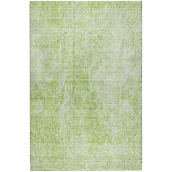 Dream Shag Premium Machine Washable Abstract ADS656 Aloe 8 ft. x 10 ft. Area Rug
