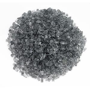 1/4 in. Gray Fire Glass 10 lbs. Bag