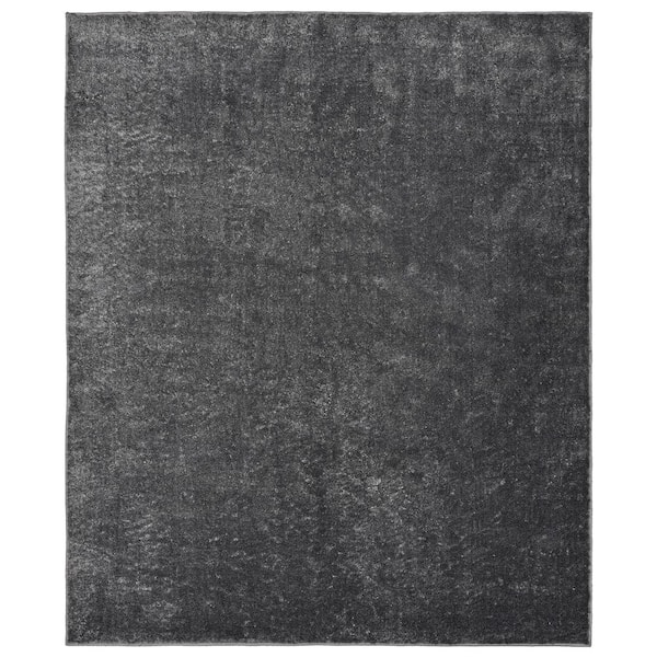 Gramercy 6 ft. x 9 ft. Cinder Gray Plush Bath Rug