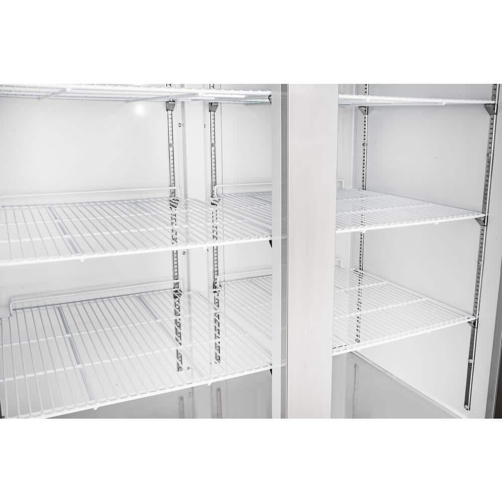 54" Stainless Steel Commercial Two-Door Convertible Refrigerator/Freezer