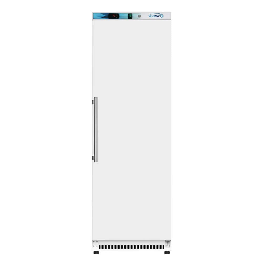 24 in. 12 cu. ft. Manual Defrost Upright Freezer Solid Door Commercial Reach in White Garage Ready -  Koolmore, KM-FMD12WH