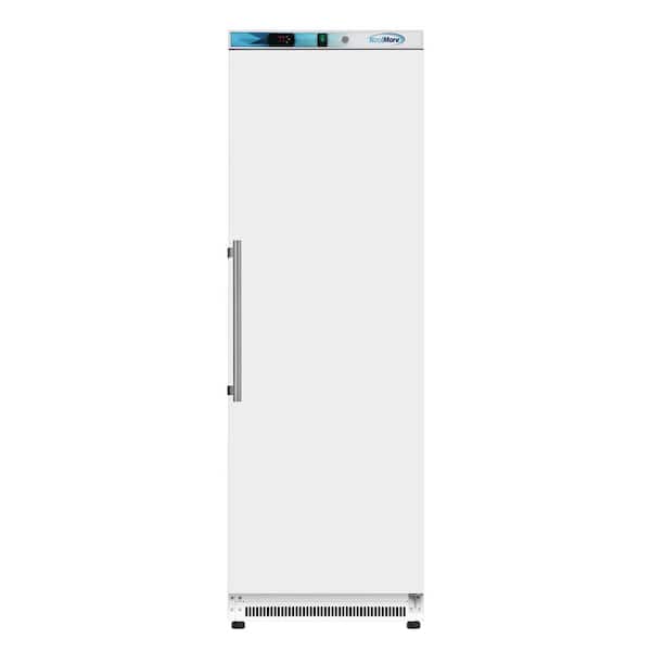 Koolmore 24 in. 12 cu. ft. Manual Defrost Upright Freezer Solid Door Commercial Reach in White Garage Ready