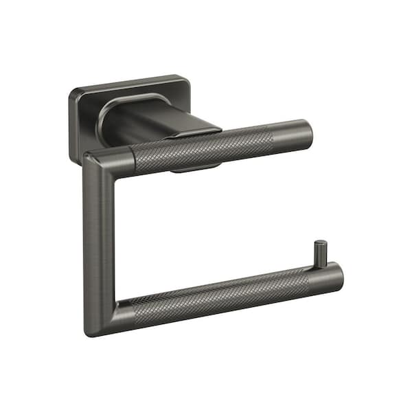 Bronx Single Post Wall Mounted Toilet Paper Holder in Gunmetal