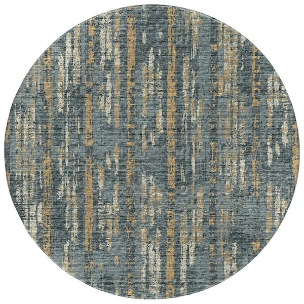 Rylee Granite 8 ft. x 8 ft. Geometric Indoor/Outdoor Area Rug