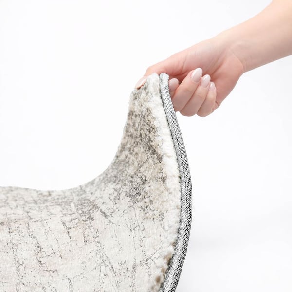 Dream Shag Premium Machine Washable Abstract ADS606 Gray 9 ft. x 12 ft. Area Rug