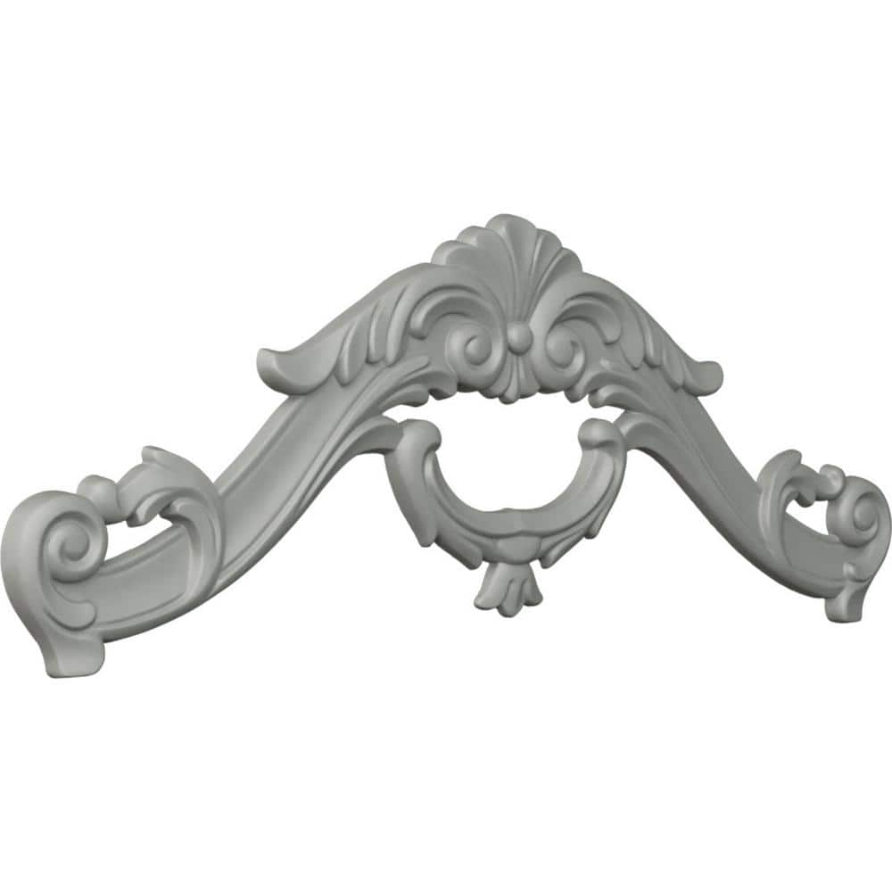 Primed Polyurethane Scroll Applique Onlay for Wall Trim