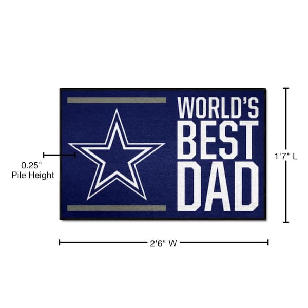 FANMATS NFL Dallas Cowboys Photorealistic 20.5 in. x 32.5 in Football Mat  5726 - The Home Depot