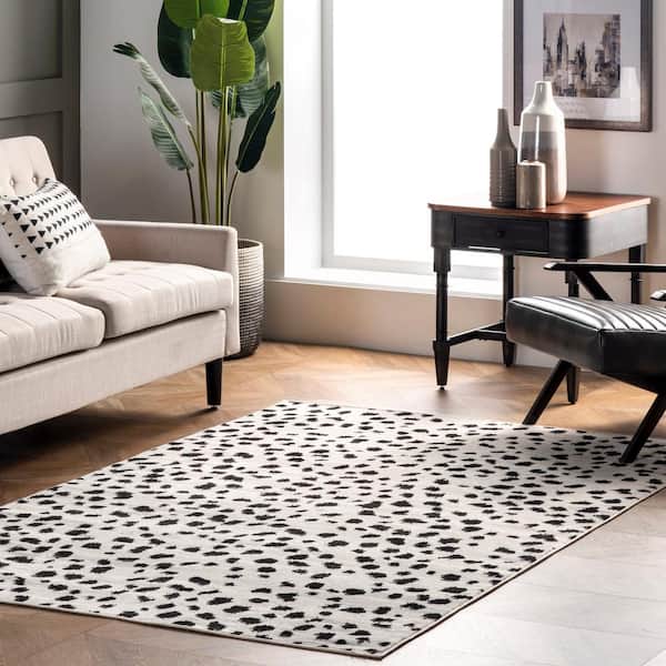 Brooks Leopard Print Beige 6 ft. 7 in. x 9 ft. Indoor Area Rug