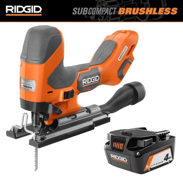 18V SubCompact Brushless Cordless Barrel Grip Jig Saw&nbsp;with 4.0 Ah Lithium-Ion Battery