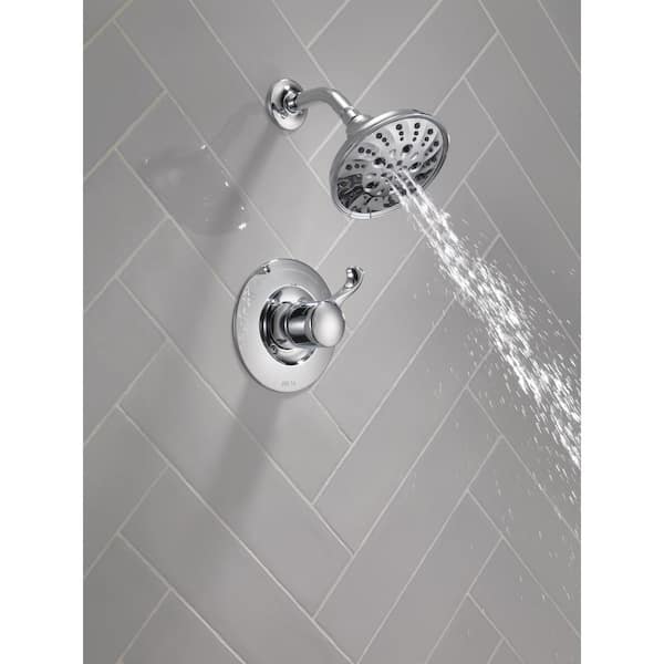piazza １ 14 Series Shower Trim with Rough in Chrome 142897 | Delta Faucet