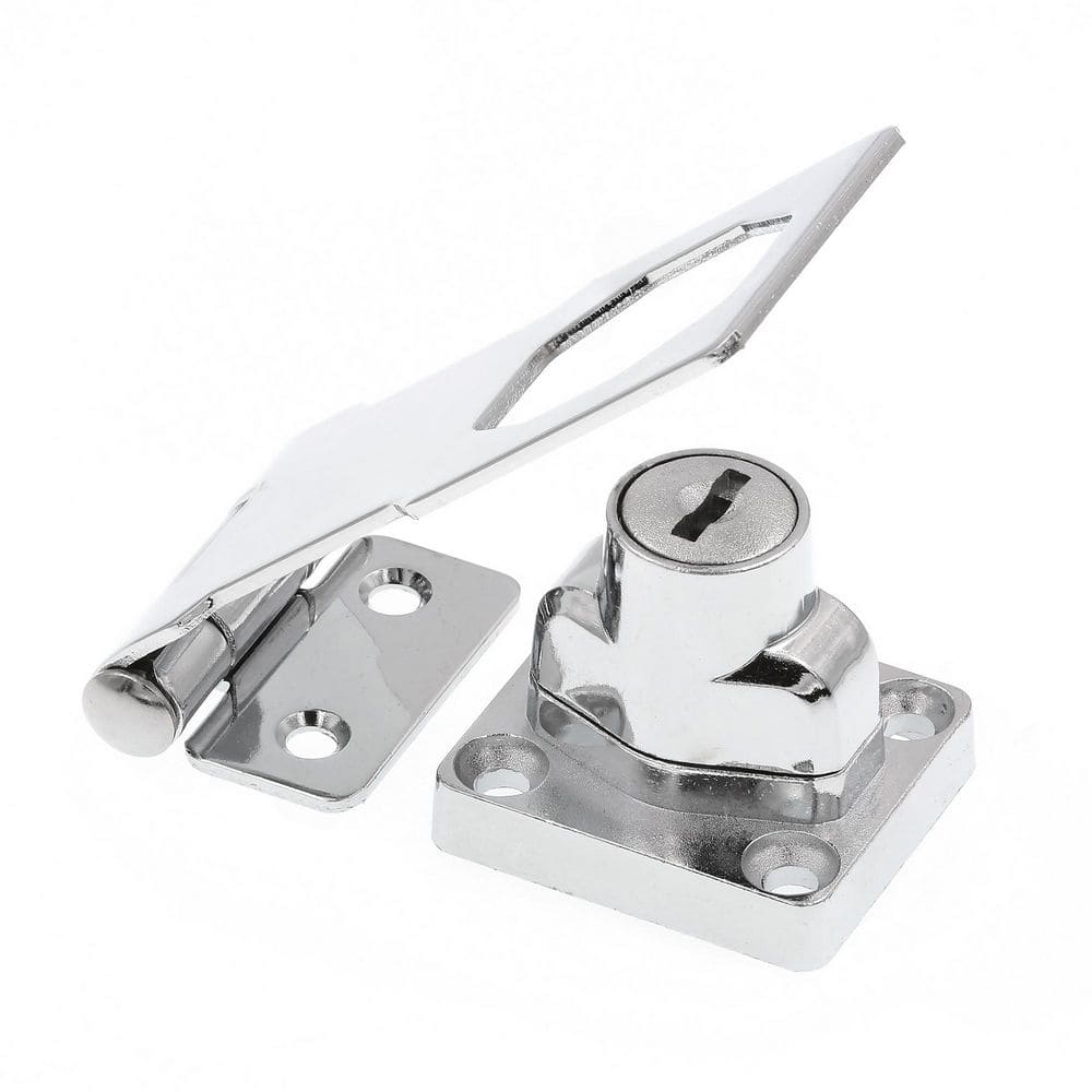 Door and Gate Safety Hasp Hinge Latch with Keyed Twist Knob Lock 3 inch with Screws Chrome (Single Pack) price history on PriceWatchPro