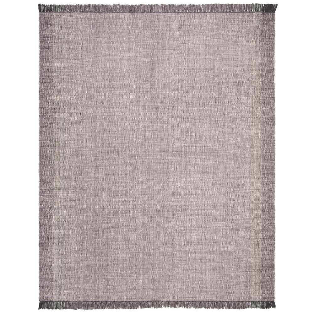 Coastal Breeze Montauk 8'x10' Hand Woven Cotton Rug in Green/Grey