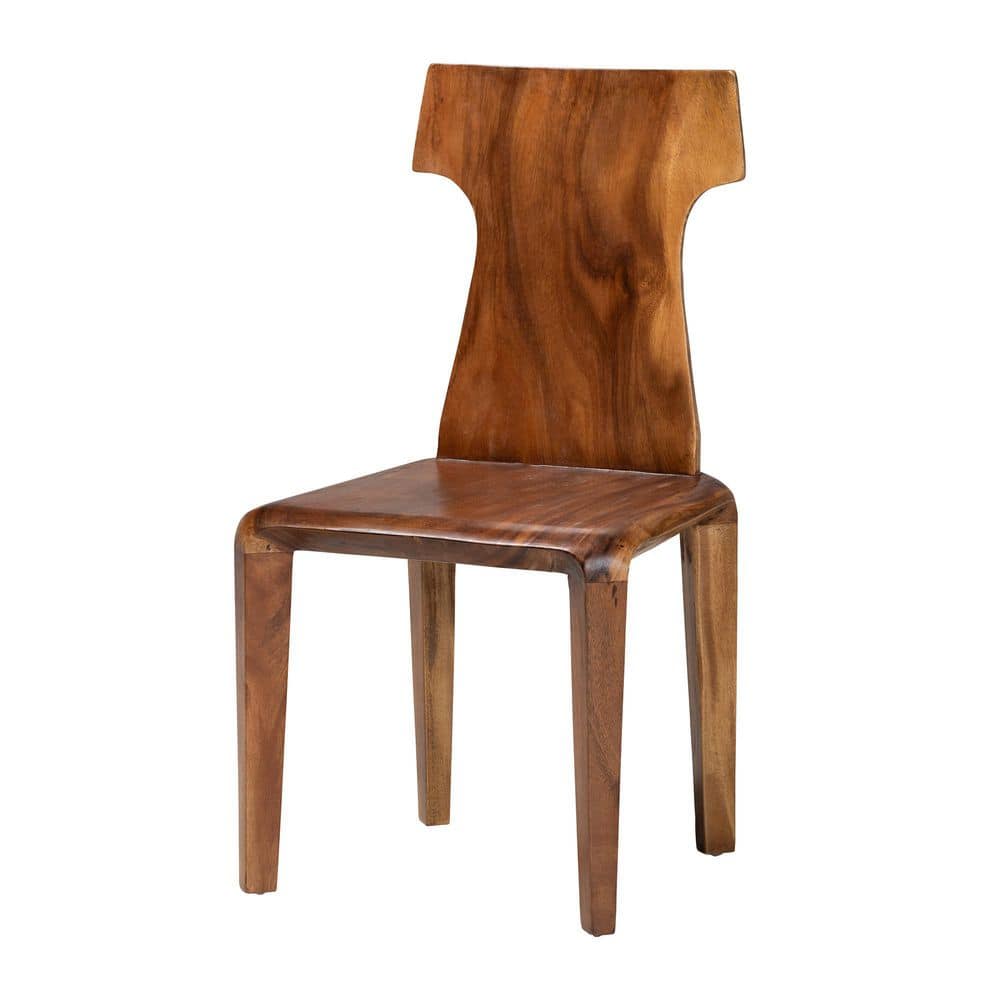 Larissa Natural Brown Suar Wood Dining Chair