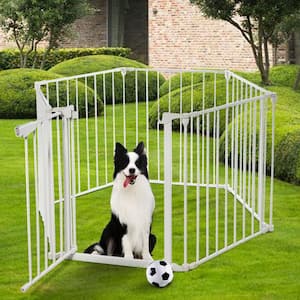 6-Panel Dog Gate Freestanding Playpen