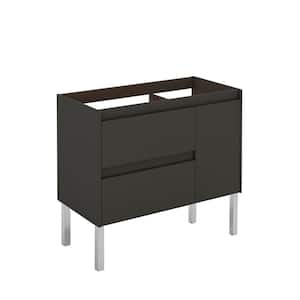 Ambra 90F 35.1 in. W x 17.6 in. D x 32.4 in. H Bath Vanity Cabinet Only in Anthracite
