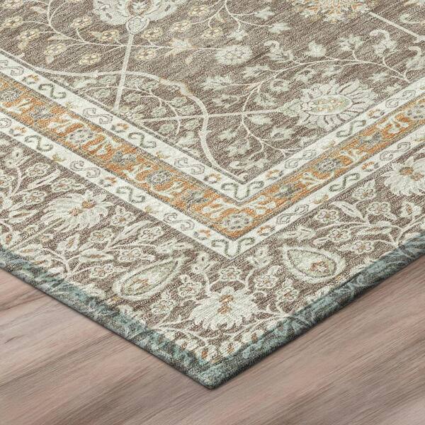 Chantille Machine Washable Indoor/Outdoor Abstract ACN3047 Taupe 8 ft. x 10 ft. Area Rug