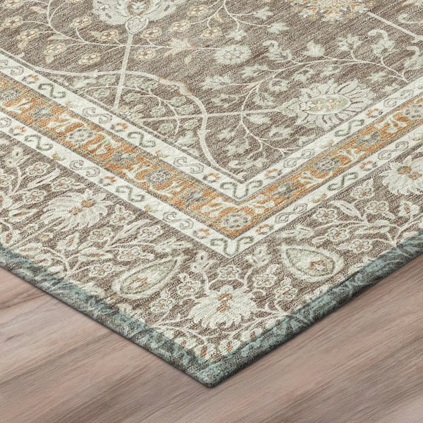 Chantille Machine Washable Indoor/Outdoor Abstract ACN3047 Taupe 9 ft. x 12 ft. Area Rug