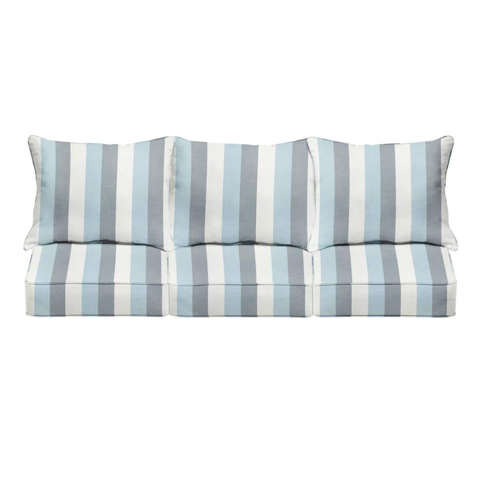 22.5 in. x 22.5 in. Sunbrella Direction Dew Deep Seating Indoor/Outdoor Couch Pillow and Cushion Set price history on PriceWatchPro