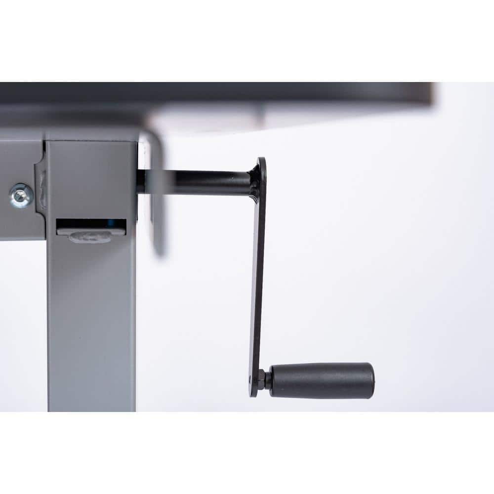 Adjustable Dark Walnut Wood Lectern with Lockable Casters