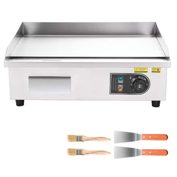 Commercial Electric Griddle 3200 W Countertop Flat Top Grill 22 in. Stainless Steel Griddle Grill