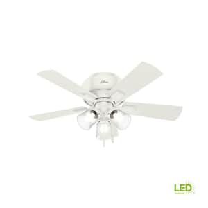 Crestfield 42 in. LED Indoor Low Profile Fresh White Ceiling Fan with 3-Light Kit