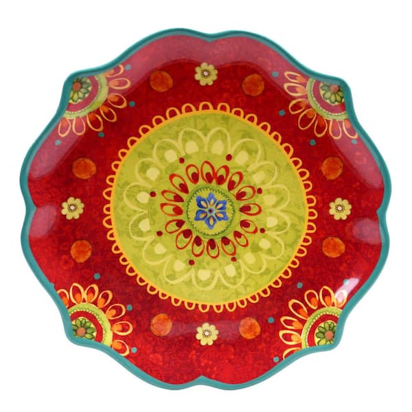 Certified International The Tunisian Sunset Collection Scalloped Platter
