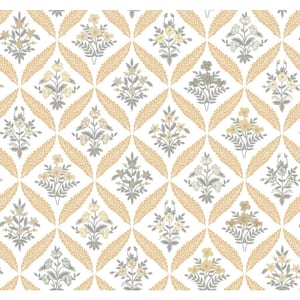 Estee Garden Gold Yellow Metallic Non-Pasted Wallpaper