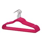 Pink Velvet Shirt Hangers 10-Pack