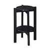 Convenience Concepts Newport Black Medium Plant Stand U14-185 - The ...