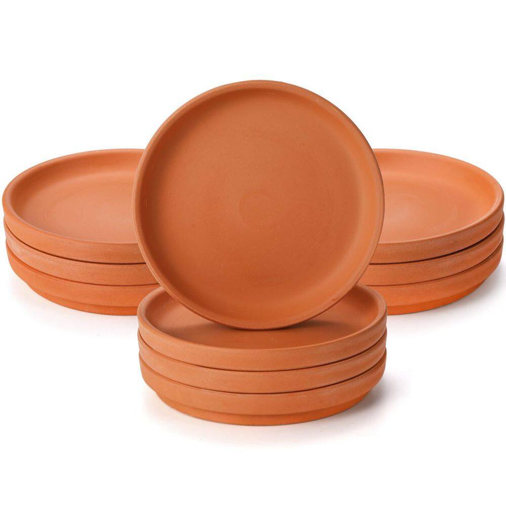 10-Piece 6 in. Terracotta Pot Plant Saucer for 5, 5.5, 6 in. Flower Pot with Drainage Hole price history on PriceWatchPro