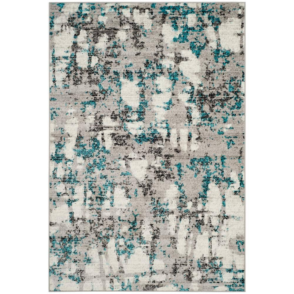 SAFAVIEH Skyler Collection SKY193B Grey / Blue Rug