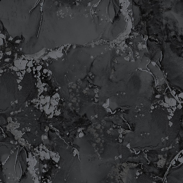 Advantage Grandin Marbled Black Non Pasted Non Woven Wallpaper Sample