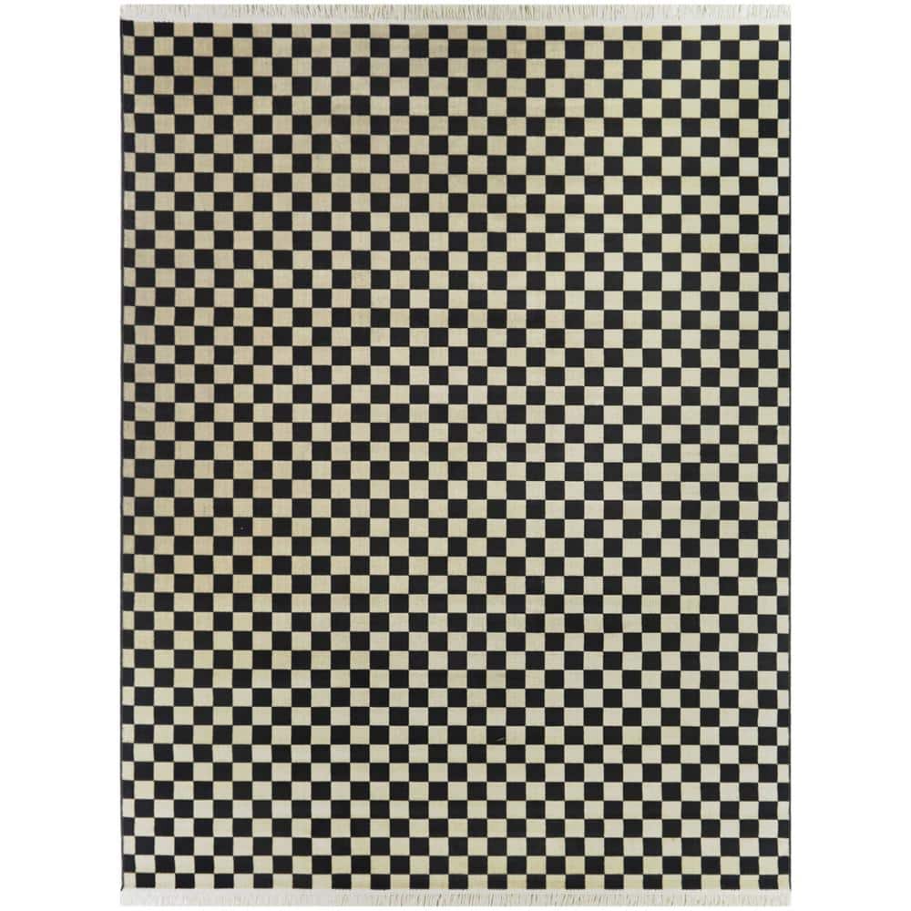 BALTA Adelaide Dark Charcoal 8 ft. x 10 ft. Checkered Area Rug 3111074 ...